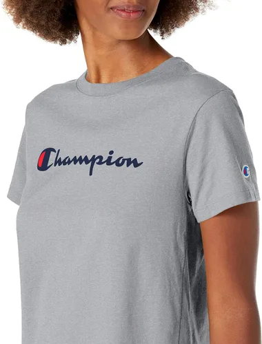 Vista 3 de Champion Women's T-Shirt, Classic Tee, Comfortable T-Shirt for Women, Script (Reg. or Plus)