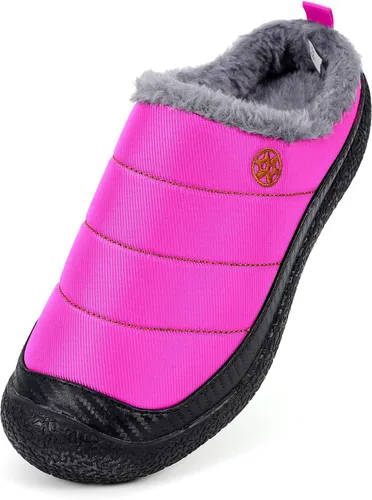 Vista 2 de Eagsouni - Pantuflas de casa para hombre con forro de piel para invierno