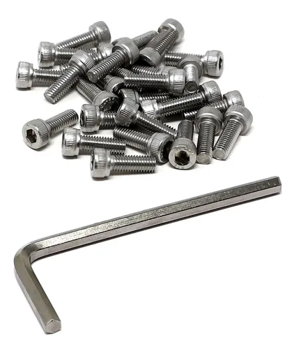 Vista 116 de iexcell Kit de tornillos de cabeza hexagonal de acero inoxidable 304, 100 unidades M2 x 0.157 in, paso de rosca de 0.016 in