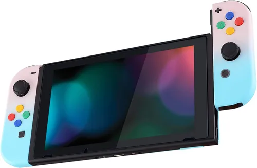 Vista 4 de eXtremeRate - Carcasa de control portátil Joy-Con con set de botones completo repuesto de carcasa hazlo tú mismo para control de Nintendo Switch