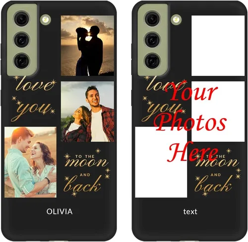 Vista 8 de Funda de teléfono personalizada para Samsung Galaxy S21 FE 5G (no compatible con Galaxy S20 FE), funda protectora suave de TPU antiarañazos, regalo