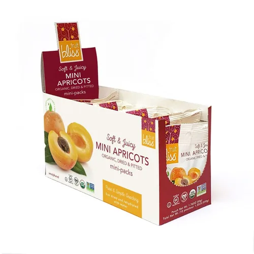 Vista 5 de Albaricoques turcos sin sulfatar – Bocadillos orgánicos de frutas secas de albaricoques – Snacks saludables para aperitivos sobre la marcha
