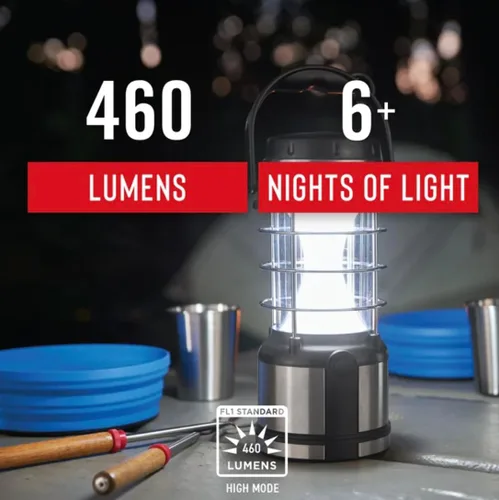 Vista 11 de COAST® EAL17 - Luz LED de área de emergencia de 460 lúmenes, 50 horas de funcionamiento, doble color, 4 x D, multicolor