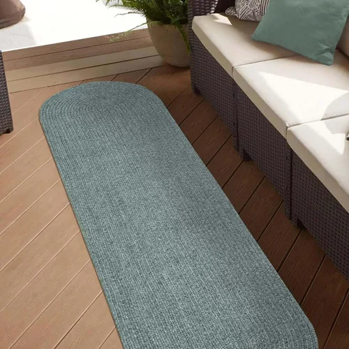 Vista 61 de Superior Alfombra de área para interiores y exteriores, decoración de suelo trenzada reversible para sala de estar, cocina, patio, porche delantero