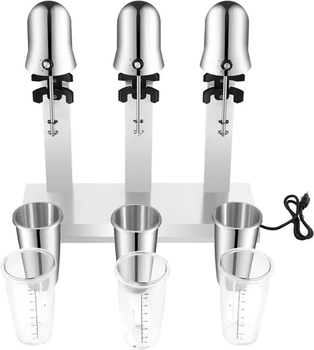 Vista 13 de Milkshake Maker - Máquina eléctrica de batido de 540 W, mezclador de bebidas, batidora, 18000 RPM, 27 onzas, uso doméstico comercial