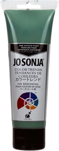 Vista 25 de Jo Sonja Color Trends - Tubo acrílico de flujo mate de 4 onzas - Latón antiguo