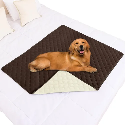 Vista 196 de Smiry Funda Impermeable para Cama de Perro Manta para Mascotas, Manta Suave y Lavable para Perros para Muebles Cama Sofá Sofá Reversible, a Cuadros