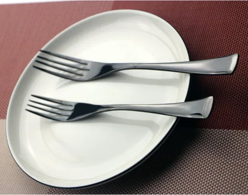 Vista 7 de Juego de cubiertos de acero inoxidable 18/10, cubiertos de cocina, juego de utensilios de cocina, cuchillo para carne, negro pulido espejo, juego