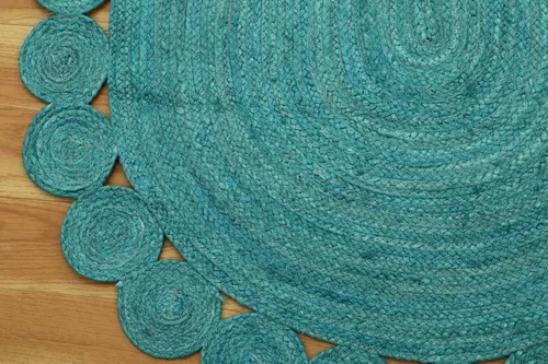 Vista 49 de Natural Jute Collection - Alfombra rectangular de 2 x 3 pies, alfombra de yute trenzada a cuadros multicolor de 0.27 pulgadas de grosor, ideal