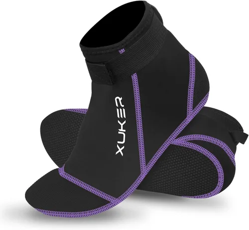 Vista 10 de XUKER Calcetines de neopreno, 0.118 in Playa Voleibol Arena Fútbol Agua Traje Calcetines para Buceo Snorkeling Kayak Remo