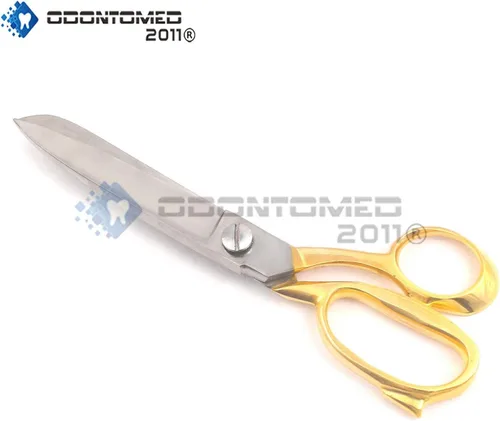 Vista 2 de Tijeras profesionales a medida para cortar tela, tijeras resistentes para corte de cuero, tijeras de coser industriales afiladas para el hogar