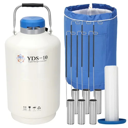 Vista 11 de Contenedor de Nitrógeno Líquido Criogénico de 20L (LN2) Contenedor Criogénico de Aleación de Aluminio Contenedor Criogénico Estático de Nitrógeno