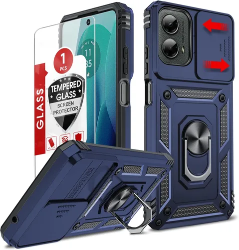 Vista 42 de LeYi Funda para Moto G Stylus 2022 4G (no compatible con 5G), funda para Moto G Stylus con 2 protectores de pantalla, funda protectora de grado Oro