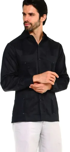 Vista 3 de Mojito Collection Guayabera de polialgodón de manga larga