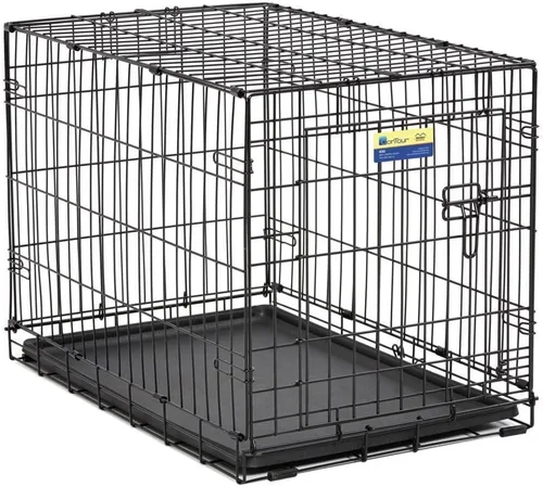 Vista 4 de MID-WEST METAL PRODUCTS CO., Jaula para perros Contour DBL de 42" Beige