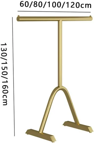 Vista 6 de Perchero de ropa resistente, ligero y minimalista de lujo para el piso al techo, perchero para colgar ropa para dormitorio, perchero independiente