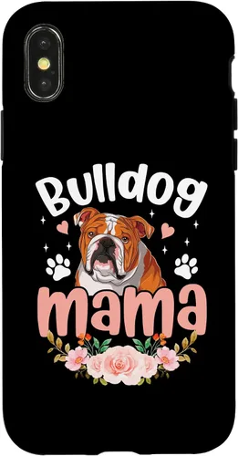 Vista 4 de Funda para iPhone 14 Bulldog Mama Bulldog Inglés Amante Perro Mamá Dueño Madre