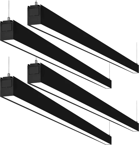 Vista 11 de hykolity Luz LED de canal lineal suspendida arquitectónica de 4 pies enlazable, 23/32/40W 3000K/4000K/5000K CCT seleccionable, accesorio