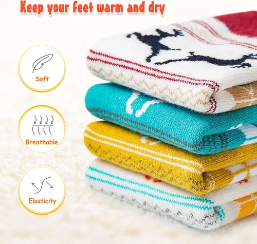 Vista 3 de Cimkiz Kids Ski Socks (2 Pairs3 Pairs) for Boys Girls Thick Warm for Winter Snow Skiing Snowboard Sports