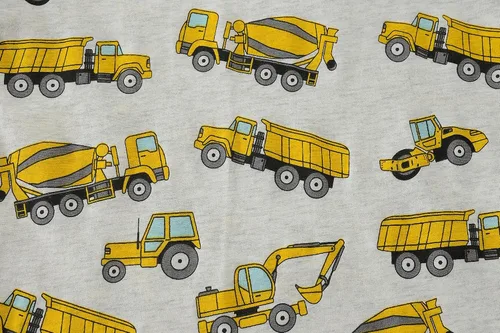 Vista 2 de Little Hand Pijamas de algodón para niños pequeños, conjunto de pijamas de manga larga para excavadora