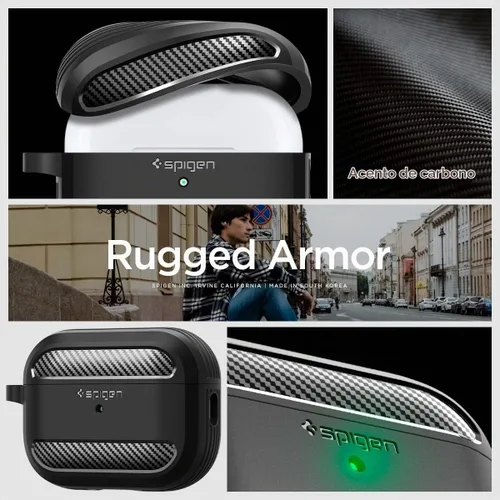 Vista 2 de Spigen Funda resistente diseñada para AirPods Pro 2 (2022/2023)