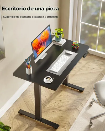 Vista 7 de SANODESK Escritorio Eléctrico de Pie de 40 x 24 pulgadas, Superficie de Una Pieza, Escritorio de Altura Ajustable con Controlador de 6 Botones Marco
