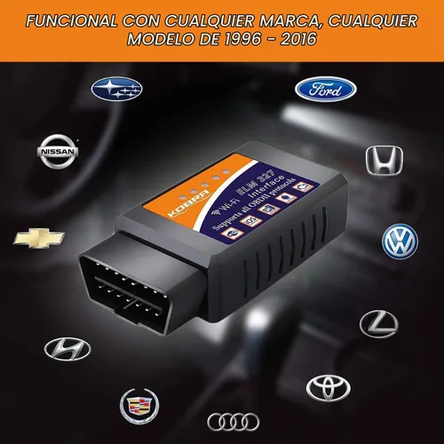 Vista 4 de Lector inalámbrico de códigos OBD2 para autos KOBRA. Herramienta lectora [versión mejorada] se conecta a través de Wifi con cualquier dispositivo