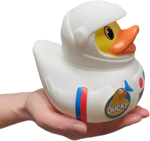 Vista 13 de Big Rubber Ducky - Mezcla coleccionable (5.5 pulgadas) de alienígena, robot, dinosaurio, splat, ninja, confeti, corazón rosa, amarillo, unicornio