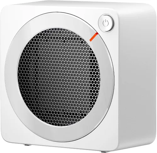 Vista 9 de Gaiatop Mini calentador de espacio, ligero PTC de cerámica de calentamiento rápido, 500 W, eficiencia energética para uso en interiores