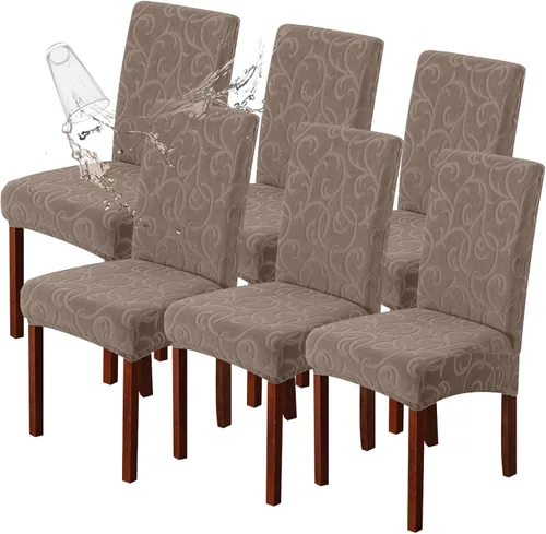 Vista 56 de Genina Fundas impermeables para sillas Parsons de comedor, fundas elásticas para sillas Parsons para comedor, cocina, funda protectora para silla