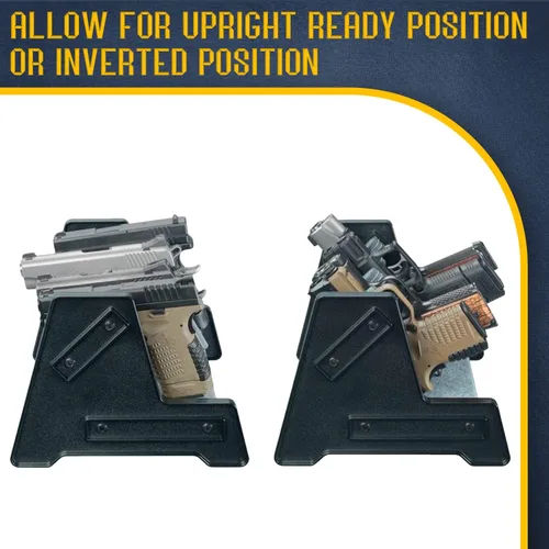 Vista 3 de Mind and Action - Soporte para pistola para caja fuerte, organizador de gabinete, accesorios para armas, regalos para hombres