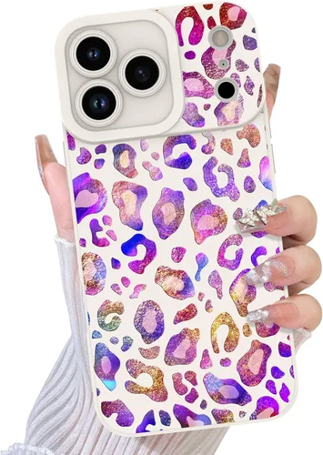 Vista 73 de TEAUGHT Compatible con iPhone 11 Funda con patrón lindo estampado de leopardo negro guepardo + protector de pantalla a prueba de golpes, funda