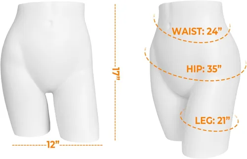 Vista 2 de Maniquí femenino sexy de una sola pieza HIPS torso inferior del cuerpo para mostrador de lencería de mujer, soporte de pedestal de exhibición