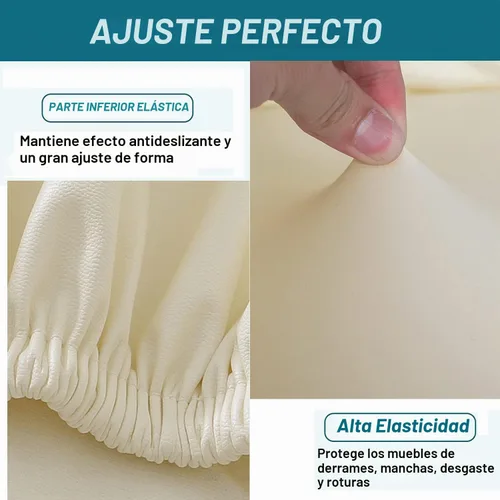 Vista 4 de HFCNMY Fundas para Taburetes de Bar, Paquete de 4 Fundas Elásticas Impermeables de PU para Taburetes de Bar con Respaldos, Fundas para Sillas