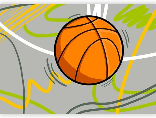 Vista 10 de artgeist Wall Mural Basketball 79x55 in - Non-Woven Wallpaper Fleece Wall Decor Photo Print Picture Image Design Home Mural Hall Sport i-A-10010-a-a