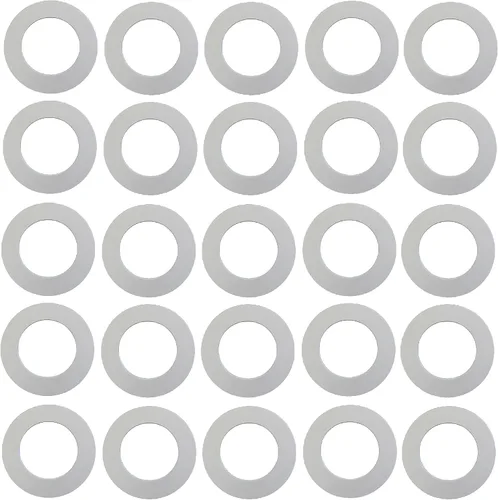 Vista 6 de Anillos de plástico de 10 pulgadas, anillo de luz empotrado para luces de lata, accesorio de iluminación multicolor en blanco o negro