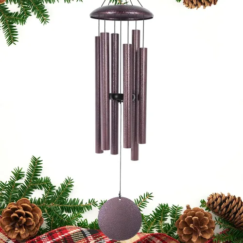 Vista 13 de ASTARIN Campanillas de viento conmemorativas para exteriores, 36 pulgadas con 6 tubos pesados, tono profundo para decoración colgante de jardín