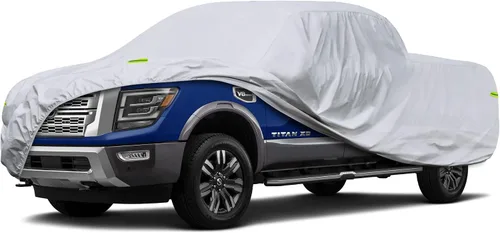 Vista 17 de Kaugung - Cubierta impermeable para camioneta, 7 capas resistentes, ajuste completo para Mitsubishi Raider 2006-2010, para todo clima, protección