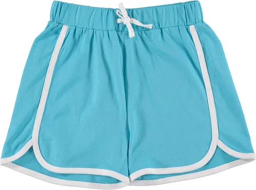 Vista 7 de Pink Angel 4 piezas de pantalones cortos de delfín para niñas, correr, gimnasio, entrenamiento, pantalones cortos para niños, ropa deportiva