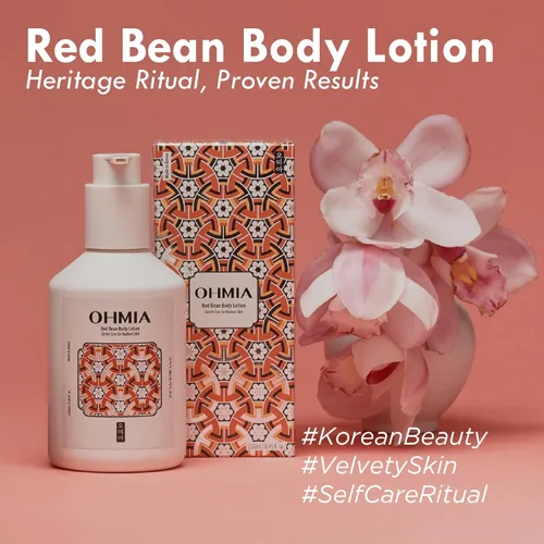 Vista 7 de Loción corporal coreana de frijoles rojos – Hidratante hidratante 24 horas para piel seca con péptidos y ácido hialurónico para pieles suaves