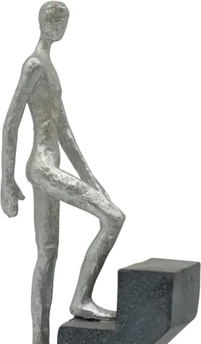 Vista 6 de Vaudagio Decoración moderna de escritorio 'Top of the Rock' – Escultura abstracta de 11 pulgadas como motivación – Figura moderna de decoración
