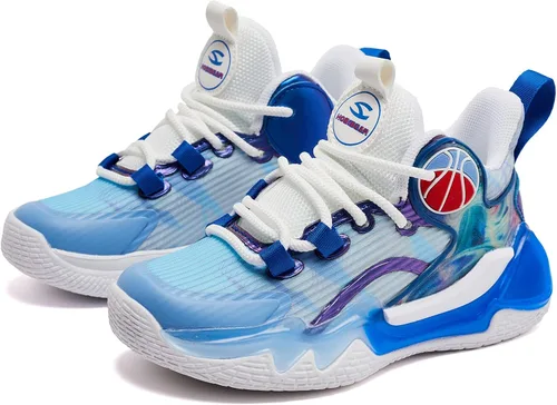 Vista 2 de HOBIBEAR Zapatos deportivos para niños y niñas, ligeros, transpirables, para caminar, correr, deportes (niños pequeñosniños grandes)