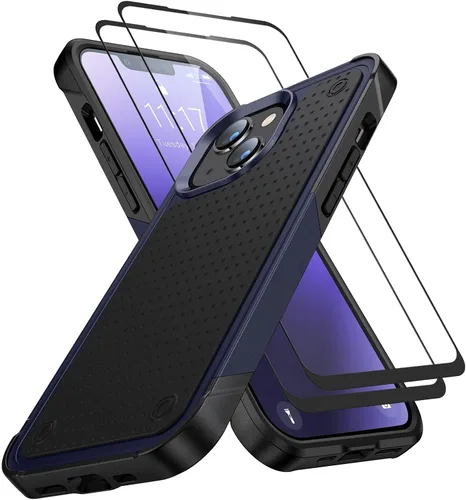 Vista 206 de Jeylly Funda para iPhone SE/Funda para iPhone 5S, Exterior de Plástico Duro que Absorbe Golpes + Interior de Silicona de Goma Defensor contra