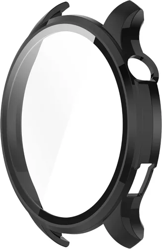 Vista 5 de Funda de reloj compatible con Amazfit GTR 4, resistente a los arañazos, funda de PC con protector de pantalla de vidrio templado HD para Amazfit GTR