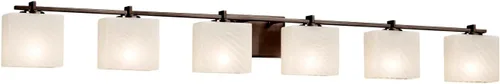 Vista 6 de Justice Design Group Lighting FSN-8446-55-WEVE-CROM Era - Barra de baño, cromo pulido