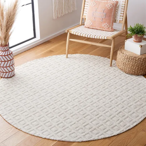 Vista 46 de SAFAVIEH Vermont Collection - Alfombra decorativa de 2 pies 3 pulgadas x 4 pies, marfil y negro, lana hecha a mano, ideal para zonas de alto tráfico
