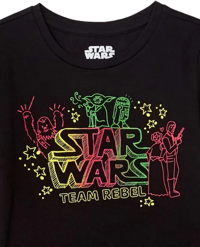 Vista 2 de Tienda Essentials Disney Marvel Star Wars Frozen Camisetas de manga corta para niñas y niños pequeños, multipaquetes