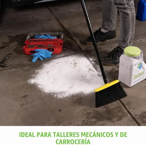 Vista 6 de Kit para derrames de líquidos 16 veces más absorbente que la arcilla, grado comercial, para vómito, orina, aceite, polvo absorbente para todos