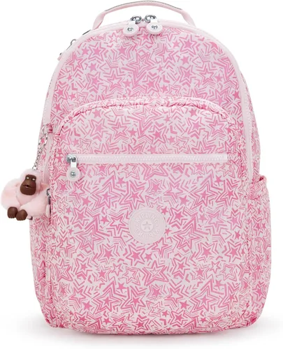 Vista 46 de Mochila Kipling Seoul extra grande para laptop de 17", Grande True Blue Tonal 2