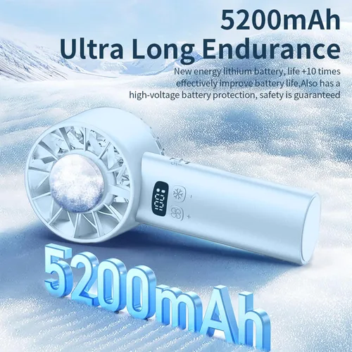 Vista 6 de Ventilador portátil de mano esencial de viaje – Ventiladores de cara de enfriamiento pequeño ventilador de escritorio, ventilador personal